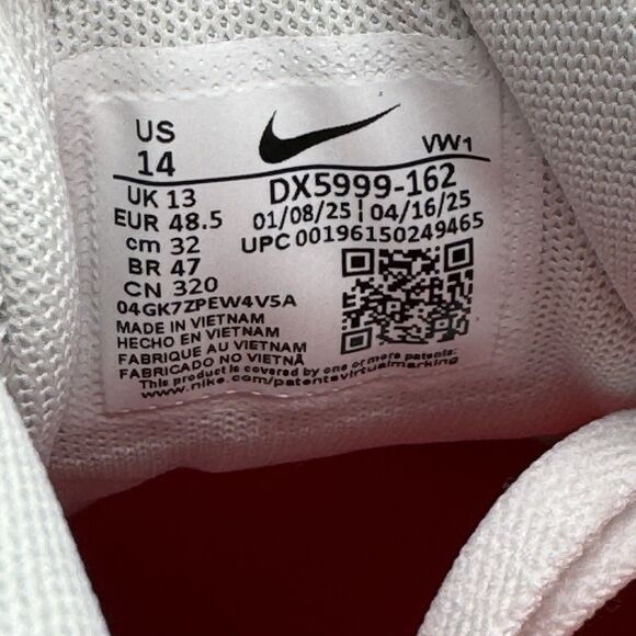 Nike Air Max 90 G TB Golf Shoe Size 14 Men\'s White University Red DX5999-162 main image 3